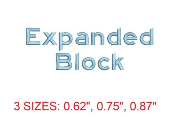 Review: Expanded Block Embroidery Font for Boutique Sweatshirts
