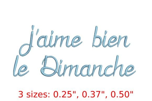 Review: Jaime Bien Le Dimanche Embroidery Font