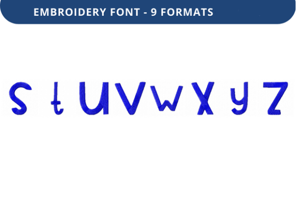 Review: Play Pen Font Lowercase S to Z for Embroidery