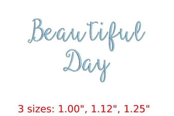 Reviewing Beautiful Day Embroidery Font for Merch