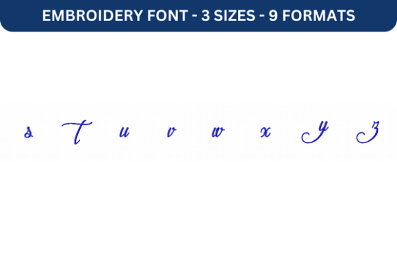 Reviewing Mathilde Castleland Font S-Z for Embroidery